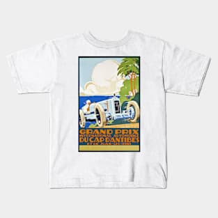 Vintage Antibes Grand Prix Poster 1929 Kids T-Shirt